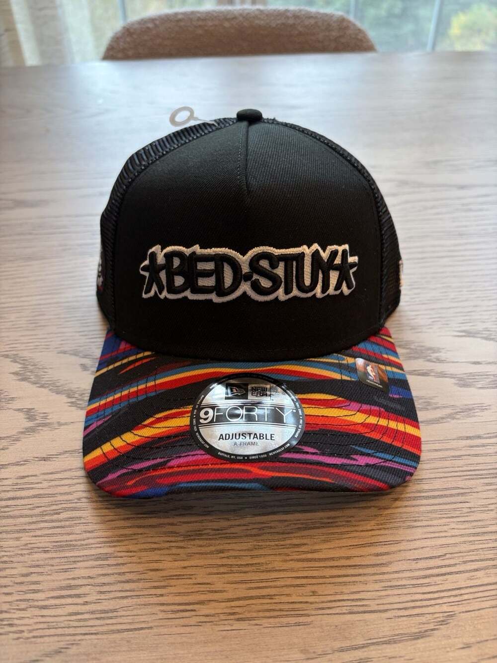 New Era Brooklyn Nets Bed-Stuy 9Forty A-Frame Trucker Hat OSFM